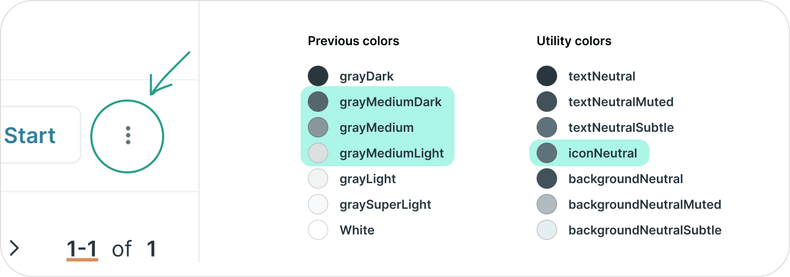 A gray icon in a design